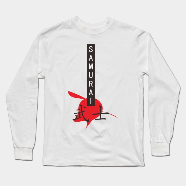 Samurai Dark Long Sleeve T-Shirt by ezhar.v.b